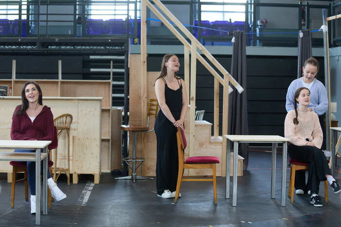 Lara McDonnell, Nancy Allsop, Sophia Ally (sitting), and Nicola
Turner Photo