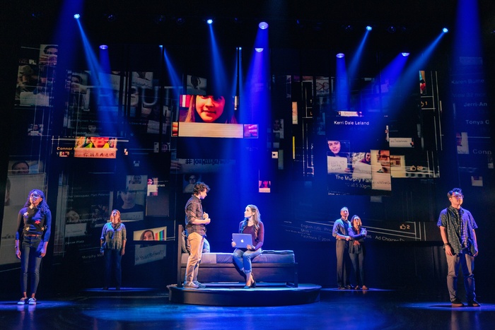 Michael Fabisch and the company of the 2024-2025 National Tour of DEAR EVAN HANSEN Photo