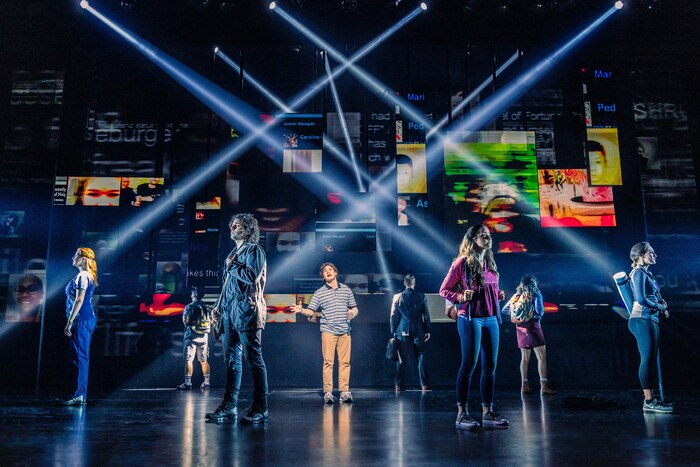 Michael Fabisch and the company of the 2024-2025 National Tour of DEAR EVAN HANSEN Photo