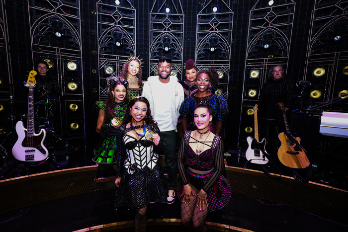 Photos: Olympic Medalists Rai Benjamin and Anita Alvarez Visit SIX on Broadway Image