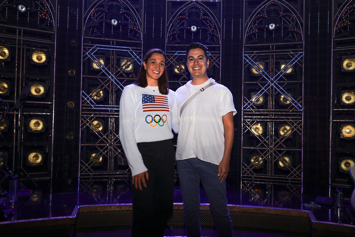 Photos: Olympic Medalists Rai Benjamin and Anita Alvarez Visit SIX on Broadway Image