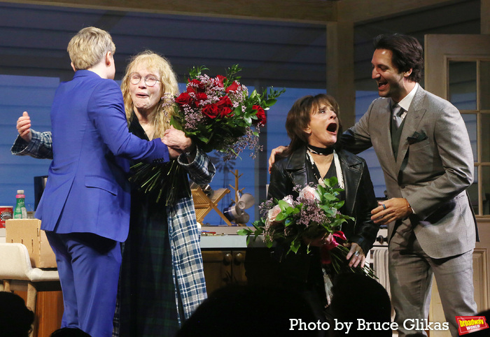 Ronan Farrow, Mia Farrow, Patti LuPone and Joshua Johnston Photo