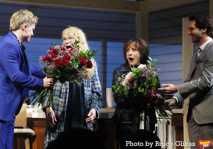 Ronan Farrow, Mia Farrow, Patti LuPone and Joshua Johnston Photo