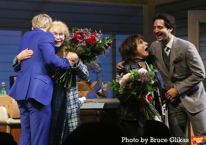 Ronan Farrow, Mia Farrow, Patti LuPone and Joshua Johnston Photo