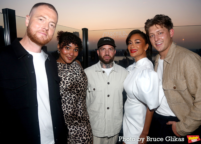 David Thaxton, Grace Hodgett-Young, Director Jamie Lloyd, Nicole Scherzinger and Tom  Photo