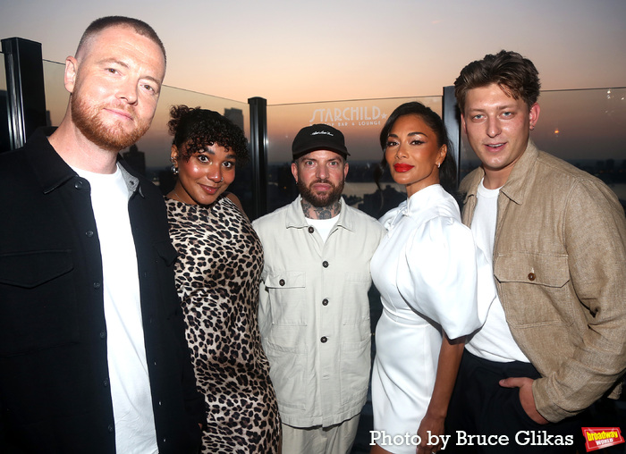 David Thaxton, Grace Hodgett-Young, Director Jamie Lloyd, Nicole Scherzinger and Tom  Photo