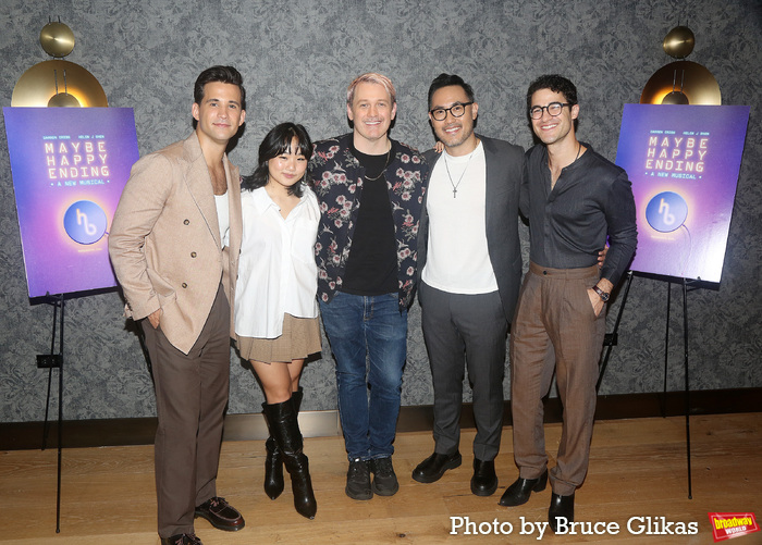 Dez Duron, Helen J Shen, Director Michael Arden, Marcus Choi and Darren Criss Photo