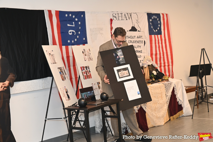 David Staller with set design Photo