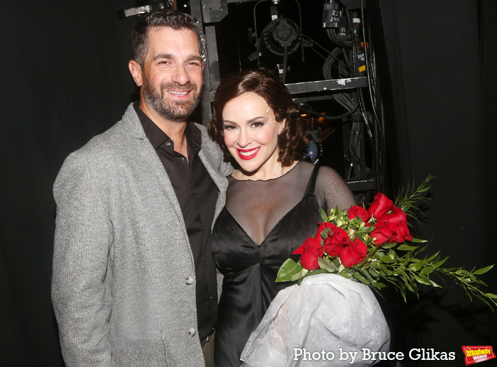 David Bugliari and Alyssa Milano  Photo