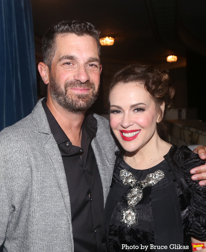 David Bugliari and Alyssa Milano  Photo