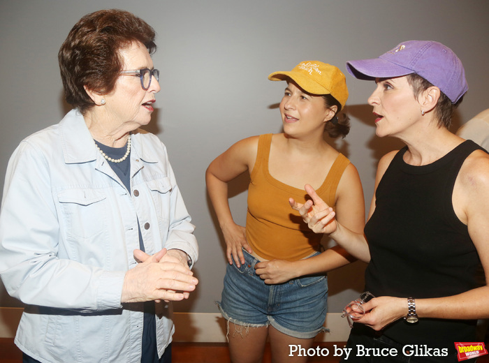 Billie Jean King, Shaina Taub and Jenn Colella  Photo