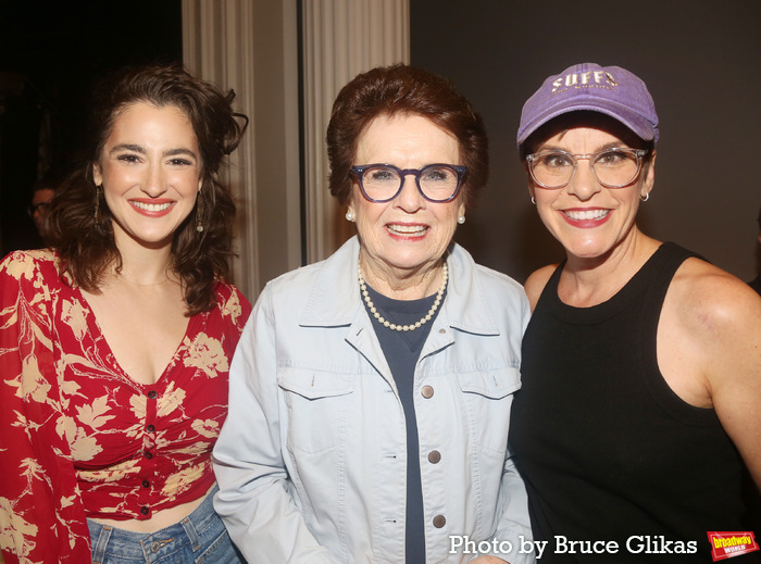 Hannah Cruz, Billie Jean King and Jenn Colella  Photo