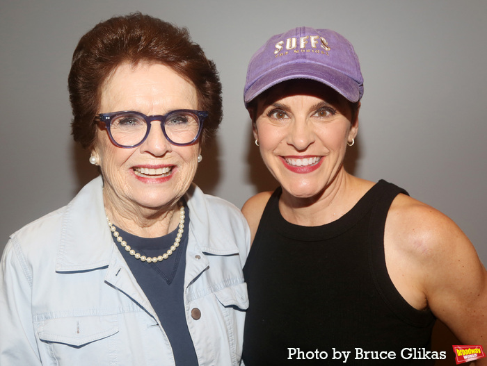 Billie Jean King and Jenn Colella  Photo