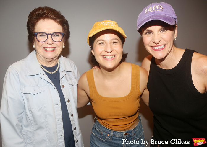 Billie Jean King, Shaina Taub and Jenn Colella  Photo