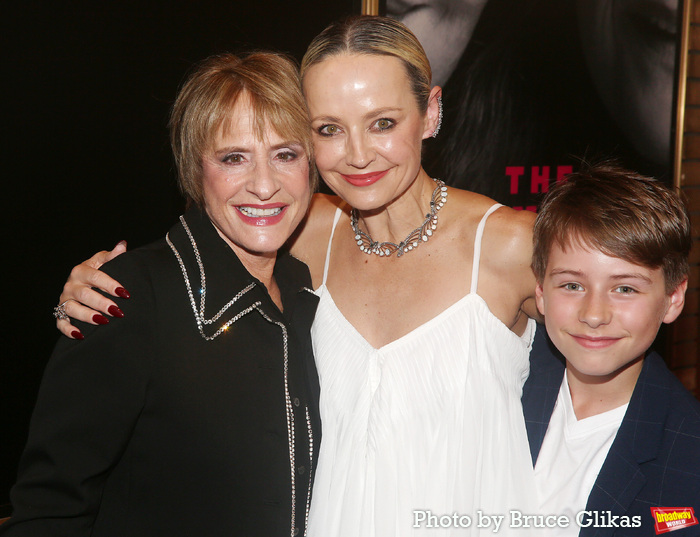 Patti LuPone, Associate Director/Movement Director Simone Sault and son Photo