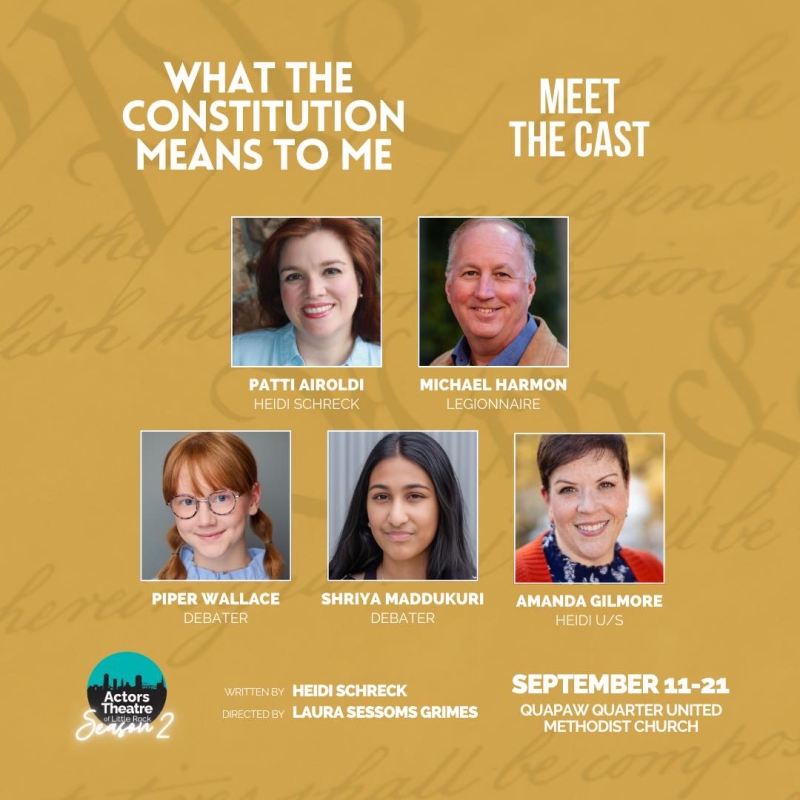 Review: WHAT THE CONSTITUTION MEANS TO ME at Actors Theatre Of Little Rock  Image