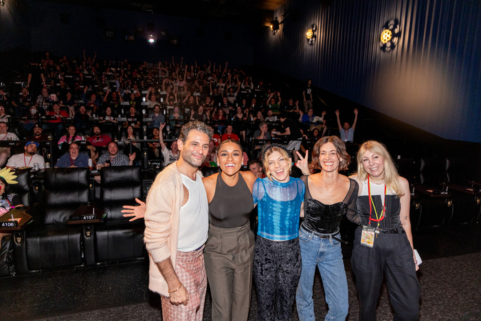 Arian Moayed, Ariana DeBose, Bridget Savage Cole, Danielle Krudy, and Director of Fan Photo