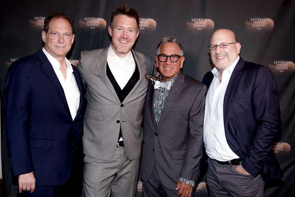 Eddie Perfect with Robert Horn, Marc Kaufman and Kurt Deutsch. Photo