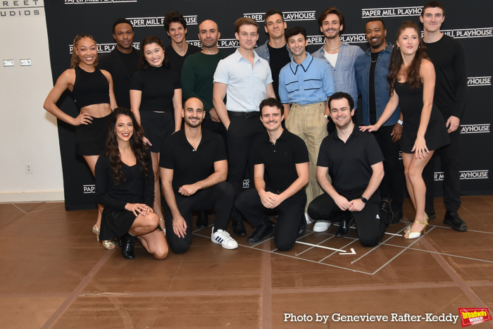 The Cast of Jersey Boys that includes-Nick Duckart, Jake Bentley Young, Daniel Quadrino, Robert Lenzi, Ben Diamond, Jeremy Gaston, Amber Ardolino, Kelly Belarmino, Holli' Conway, Hugh Entrain, Kaitlyn Frank, Nathan Lucrezio, Andrew Martin Maguire, Jarran Muse, Tyler Okunski and Reagan Pender at 