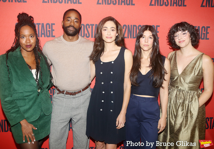 Director Whitney White, Motell Foster, Emmy Rossum, Zoe Winters and Playwright Amy Be Photo