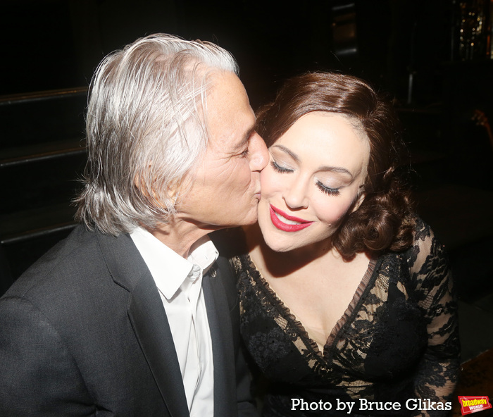 Photos: Tony Danza Visits WHO'S THE BOSS Daughter Alyssa Milano at CHICAGO on Broadway Image