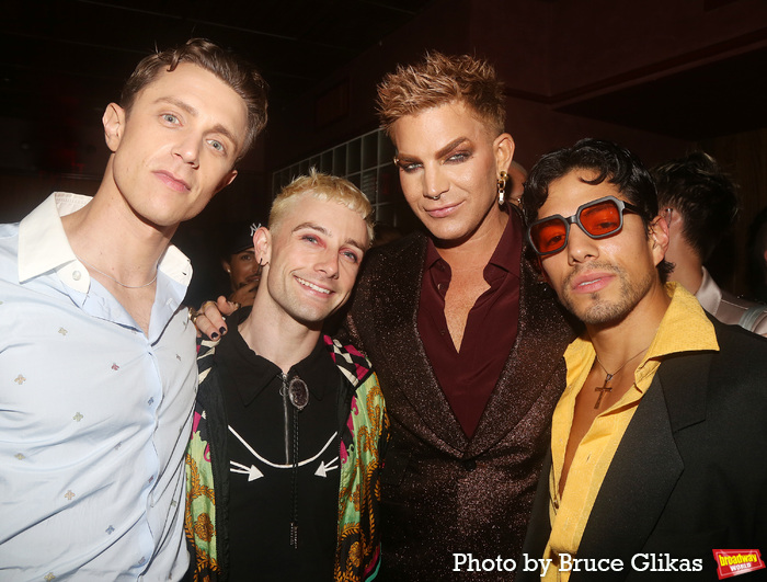 Henry Gotfried , Tony D'Alelio, Adam Lambert and Pedro Garza Photo