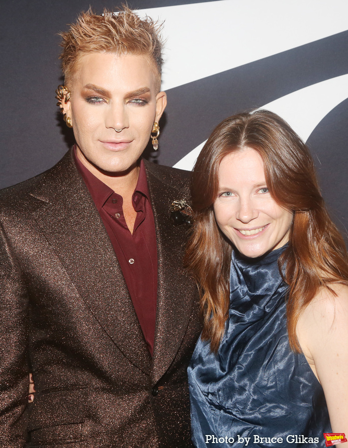 Adam Lambert and Director Rebecca Frecknall Photo