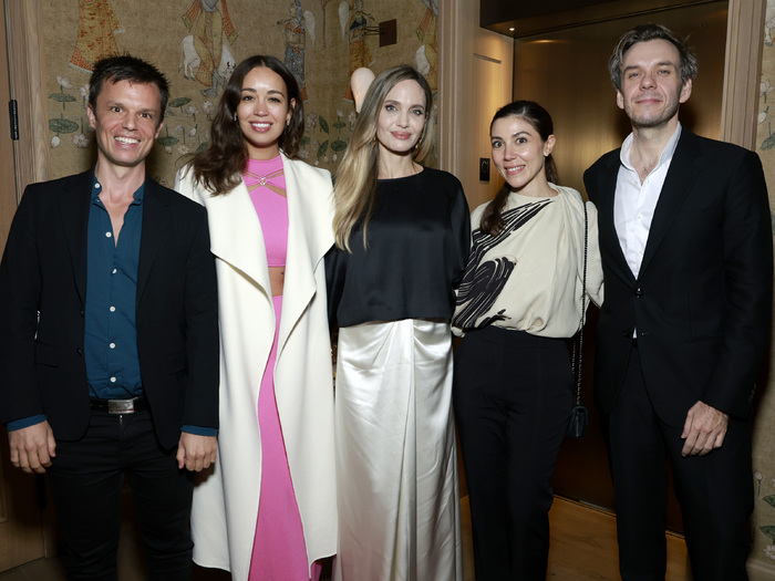 Nadine Sierra, Angelina Jolie, and Benjamin Bernheim Photo