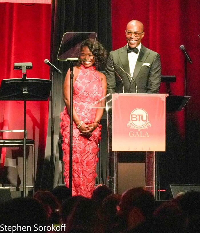 LaChanze, BTU Prsident & Michael McElroy, BTU Vice President Photo