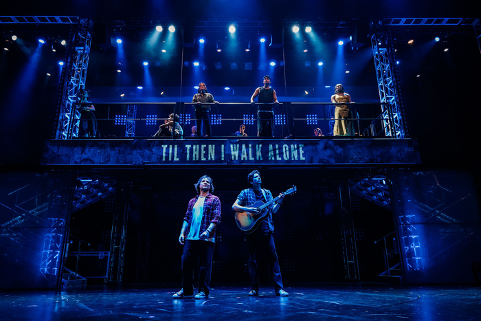 Daniel Durant and Milo Manheim (center) and the cast  Photo