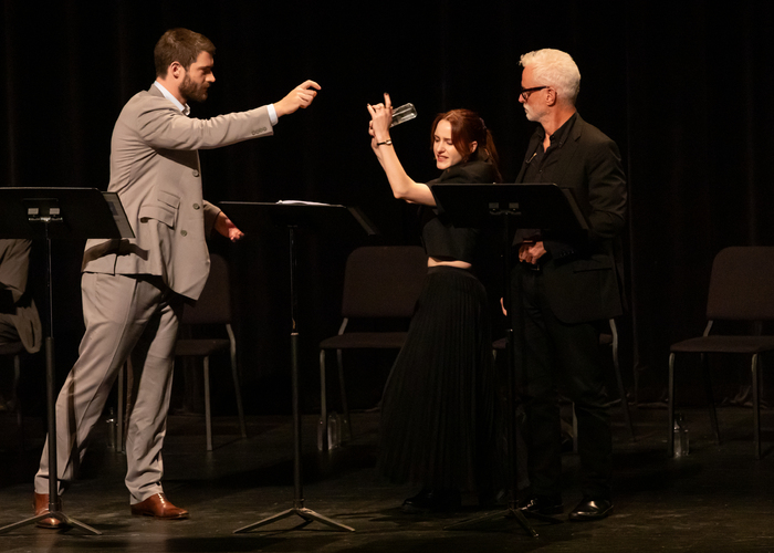 David Corenswet, Rachel Brosnahan, & John Slattery Photo