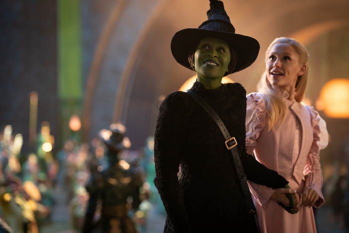 Cynthia Erivo is Elphaba and Ariana Grande is Glinda Photo