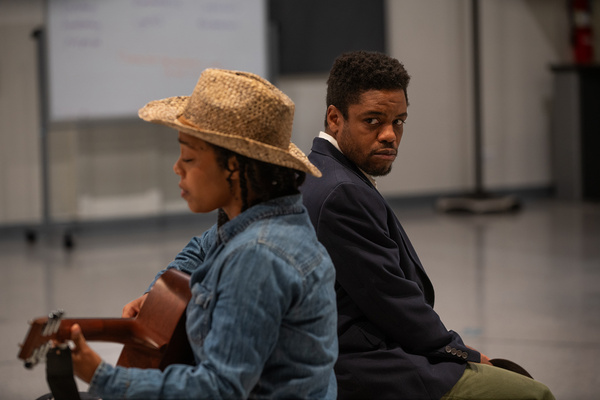 Brittany Bradford and ensemble member Jon Michael Hill. Photo by Joel Moorman. Photo