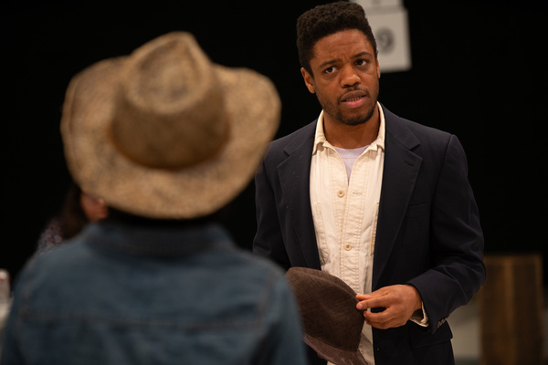 Brittany Bradford and ensemble member Jon Michael Hill. Photo by Joel Moorman. Photo