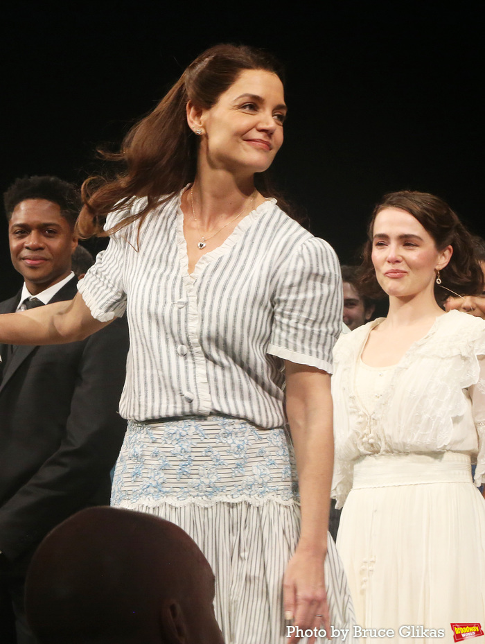 Ephraim Sykes, Katie Holmes and Zoey Deutch  Photo