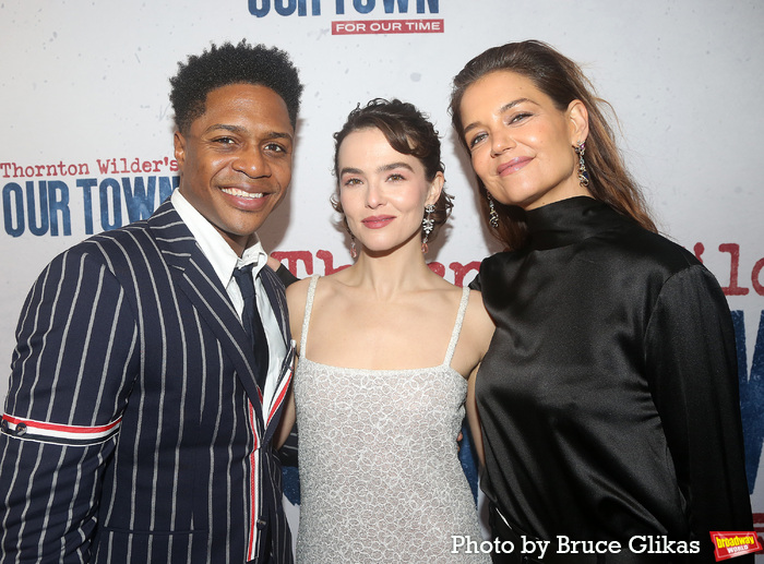 Ephraim Sykes, Zoey Deutch and Katie Holmes Photo