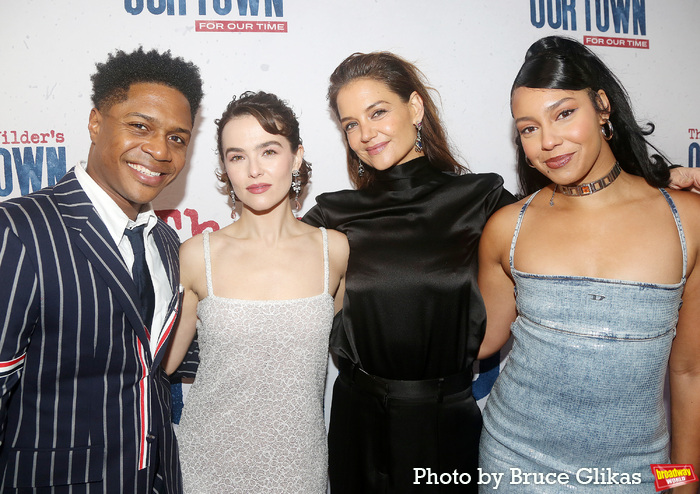 Ephraim Sykes, Zoey Deutch, Katie Holmes and Safiya Kaijya Harris Photo