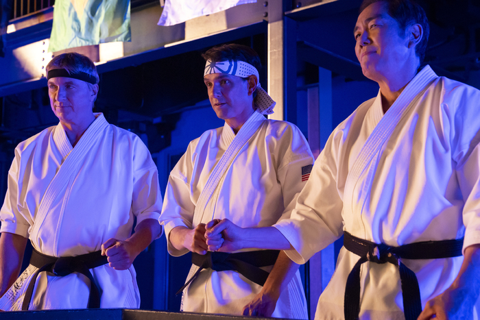 William Zabka, Ralph Macchio, and Yuji Okumoto Photo