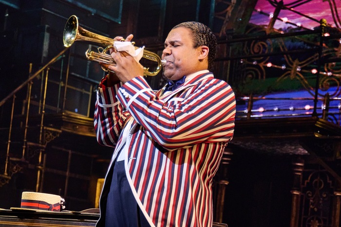 James Monroe Iglehart as Louis Armstrong in A Wonderful World Photo