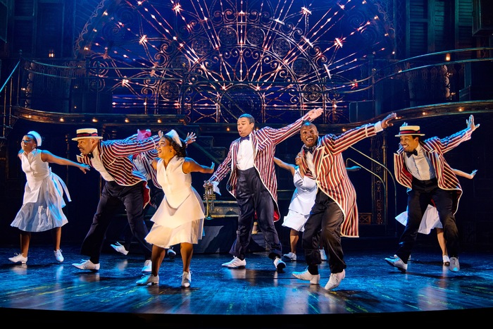 James Monroe Iglehart as Louis Armstrong and Company in A Wonderful World Photo