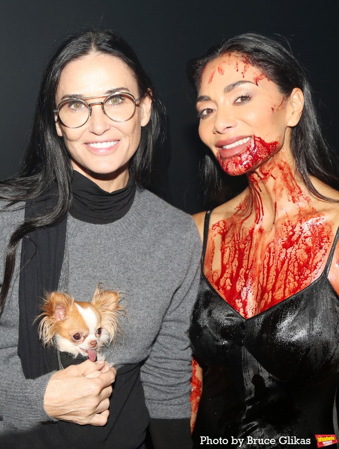 Demi Moore, Pilaf the dog and Nicole Scherzinger  Photo