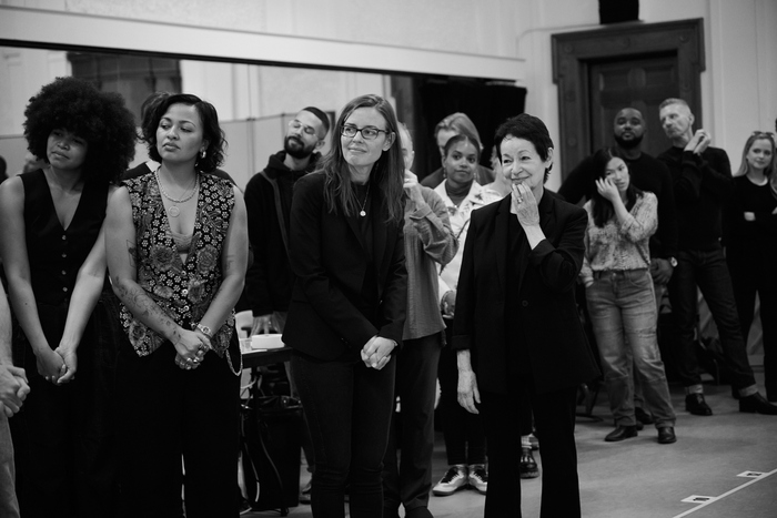 Lear deBessonet, Lynn Ahrens, and the company of Ragtime at City Center Photo