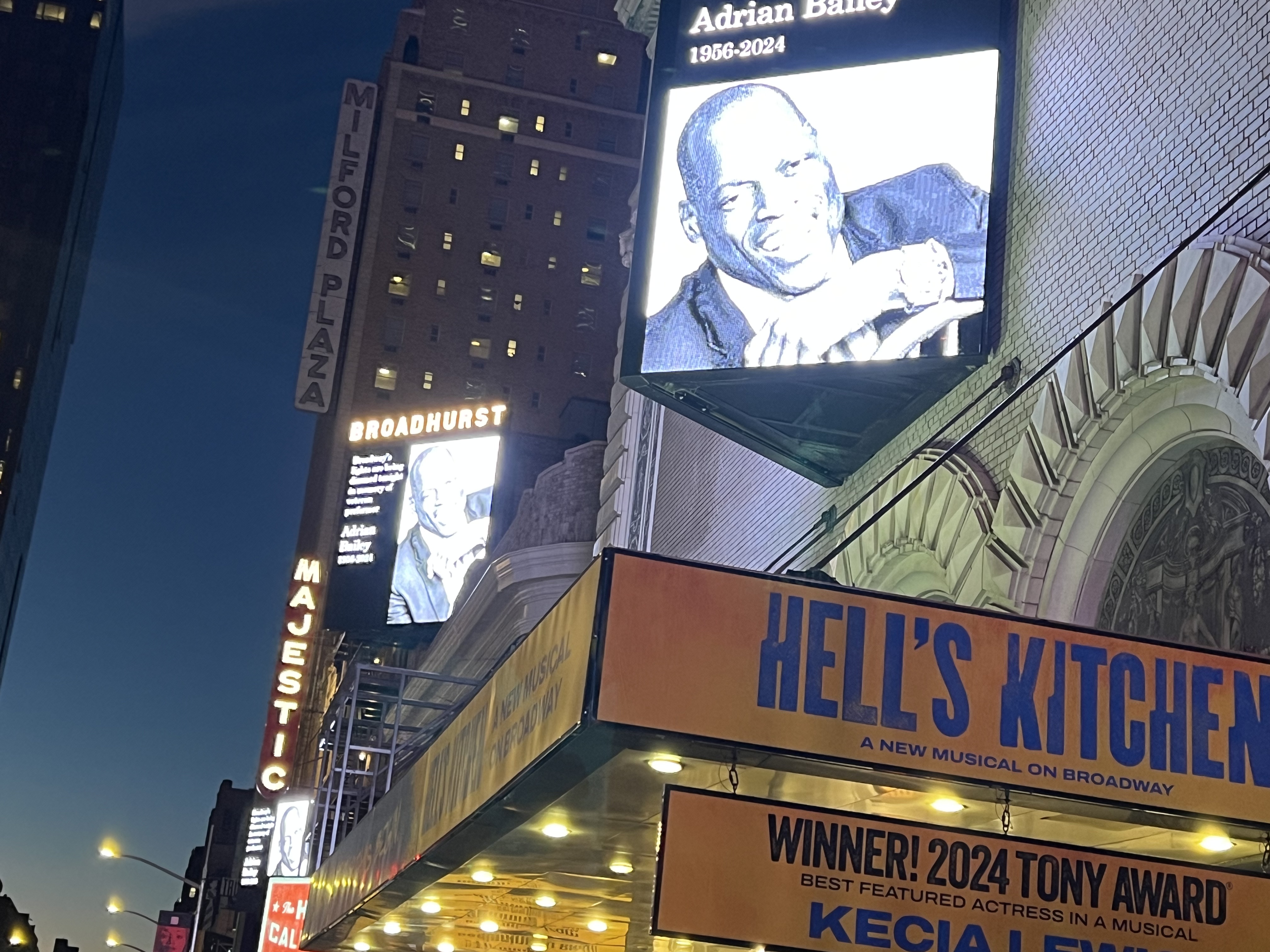 Photos: Broadway and Off-Broadway Dim Their Lights In Memory of Adrian Bailey  Image