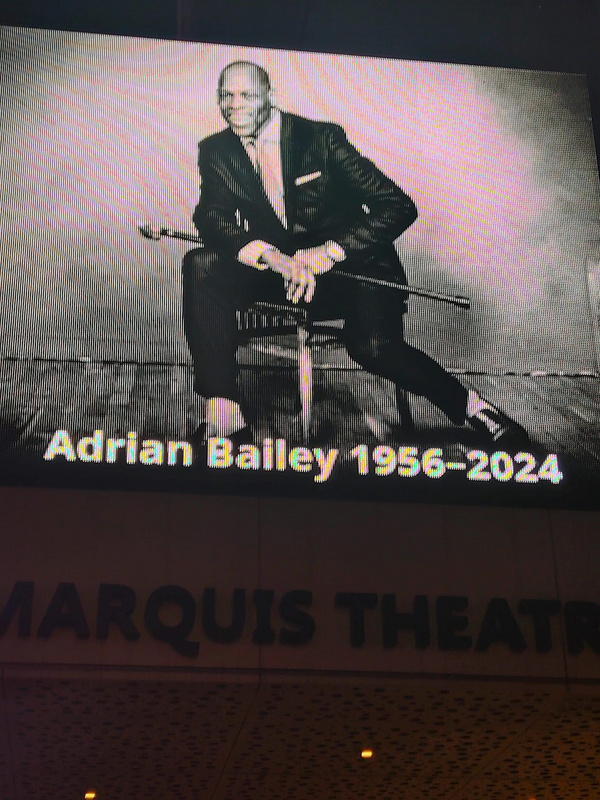 Photos: Broadway and Off-Broadway Dim Their Lights In Memory of Adrian Bailey  Image