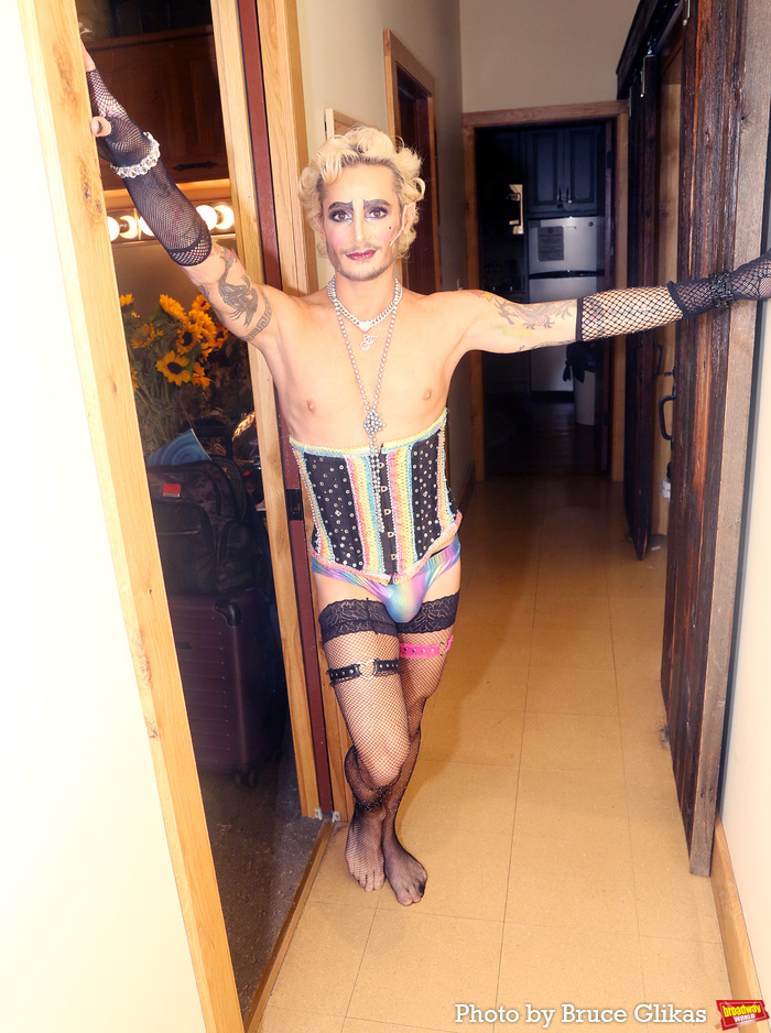 Photos: Exclusive Look at Frankie Grande Getting into Character for ROCKY HORROR SHOW Image