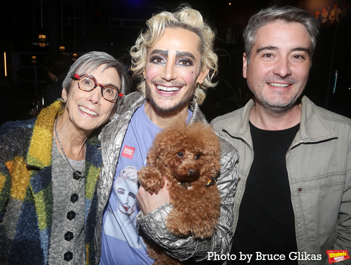 Bucks County Playhouse Executive Producer Robyn Goodman,  Frankie Grande, Appa Grande Photo