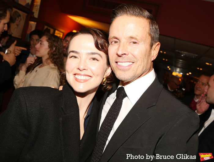 Zoey Deutch and CAA Head of Theatre Joe Machota  Photo