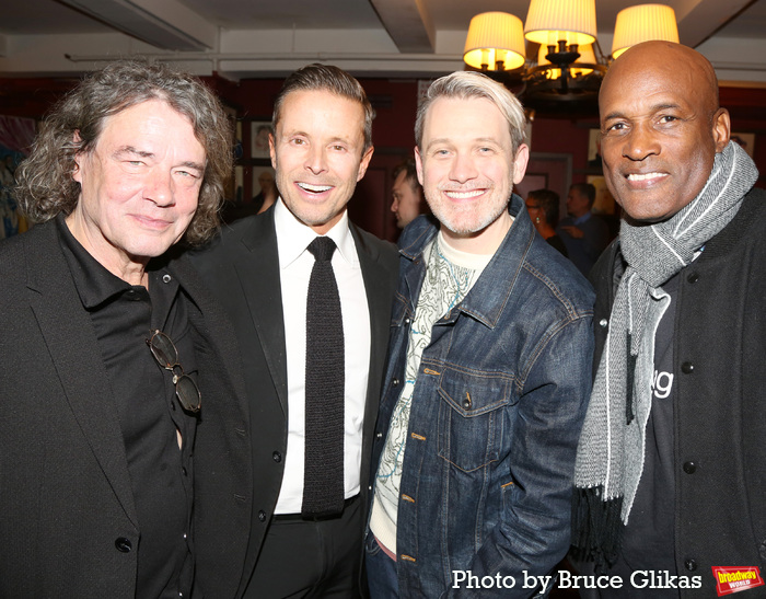 David Leveaux, CAA Head of Theatre Joe Machota, Michael Arden and Kenny Leon Photo