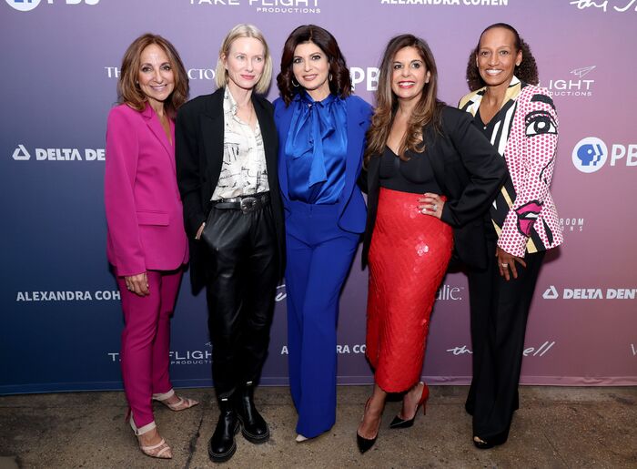 Joanne LaMarca Mathisen, Naomi Watts, Tamsen Fadal, Dr. Somi Javaid and Denise Pines Photo