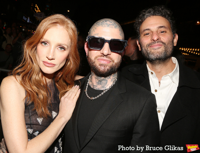 Jessica Chastain, Jamie Lloyd and Arian Moayed Photo